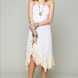 💕Free People convertible Lace midi dress XS NWT💕